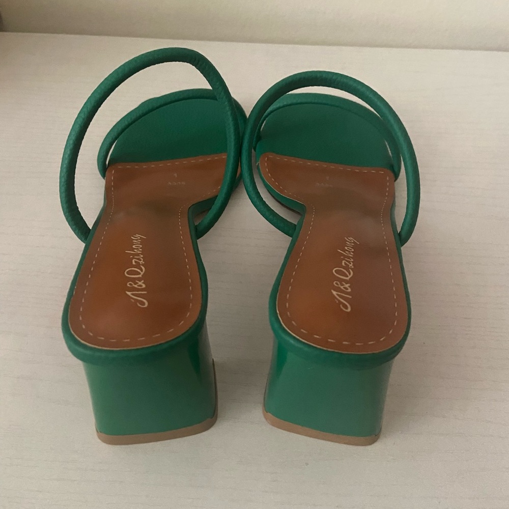 Women Minimalist Chunky Heeled Mule Sandals
